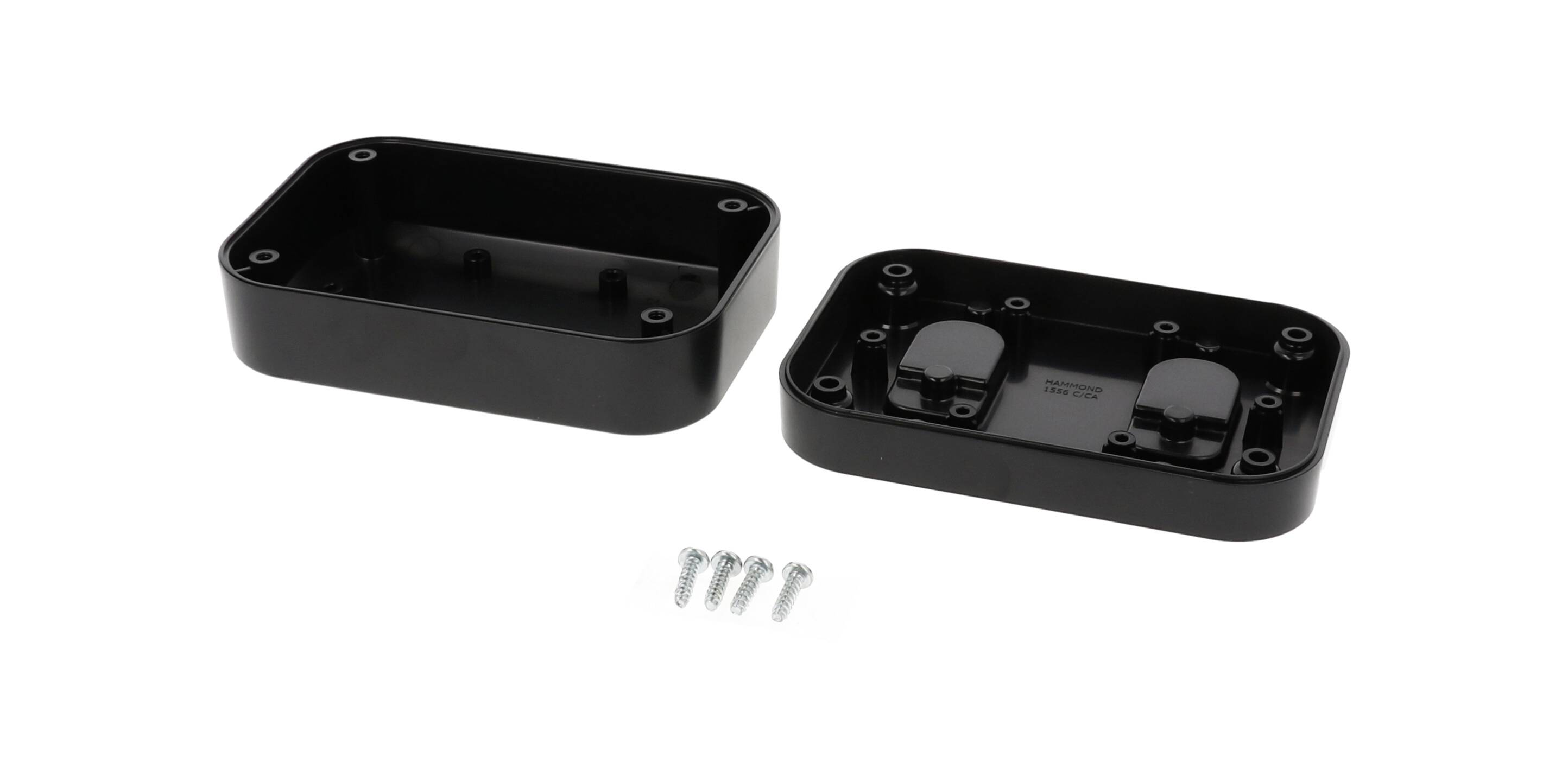 Hammond Electronics 1556CBK Universal-Gehäuse 120 x 80 x 45 ABS Kunststoff flammhemmend Schwarz 1St.