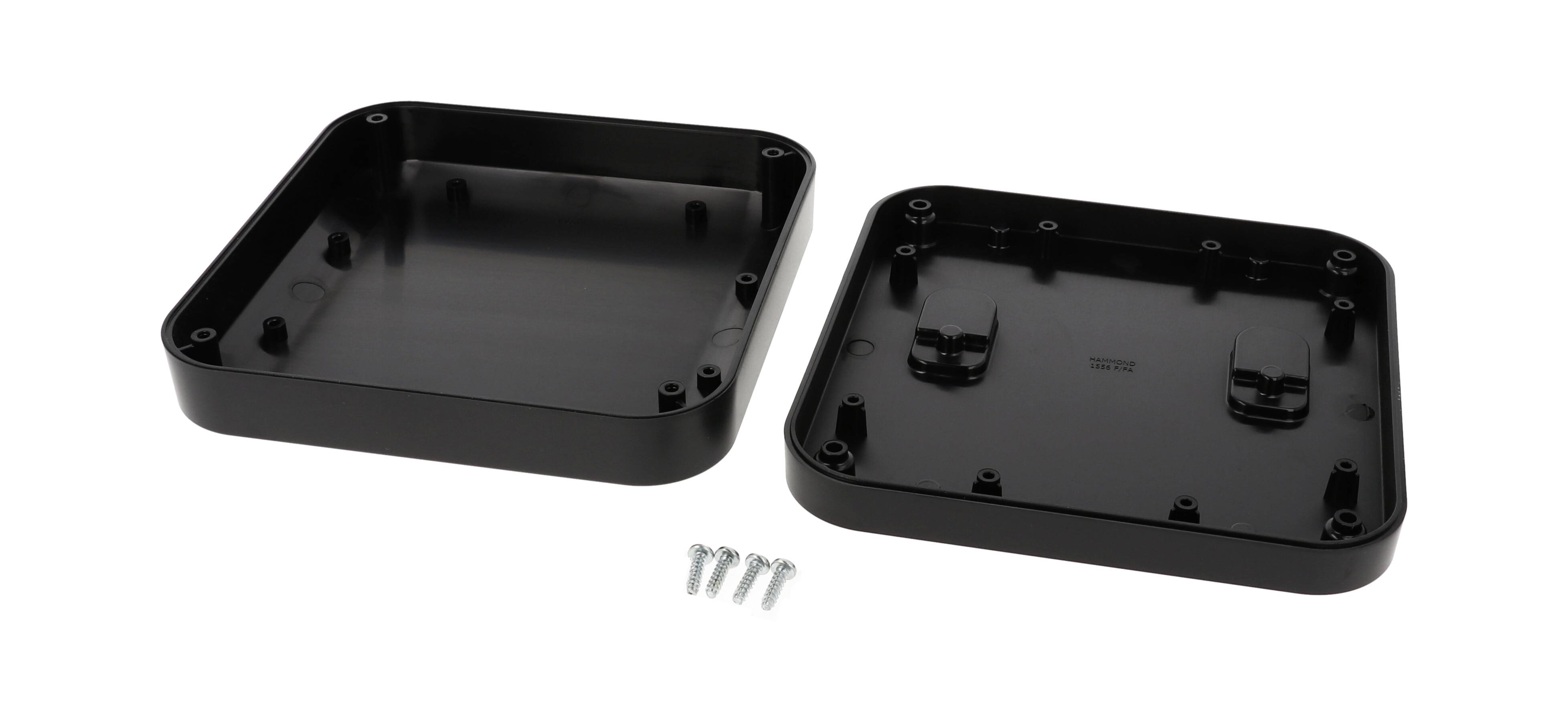 Hammond Electronics 1556FBK Universal-Gehäuse 160 x 160 x 45 ABS Kunststoff flammhemmend Schwarz 1St.