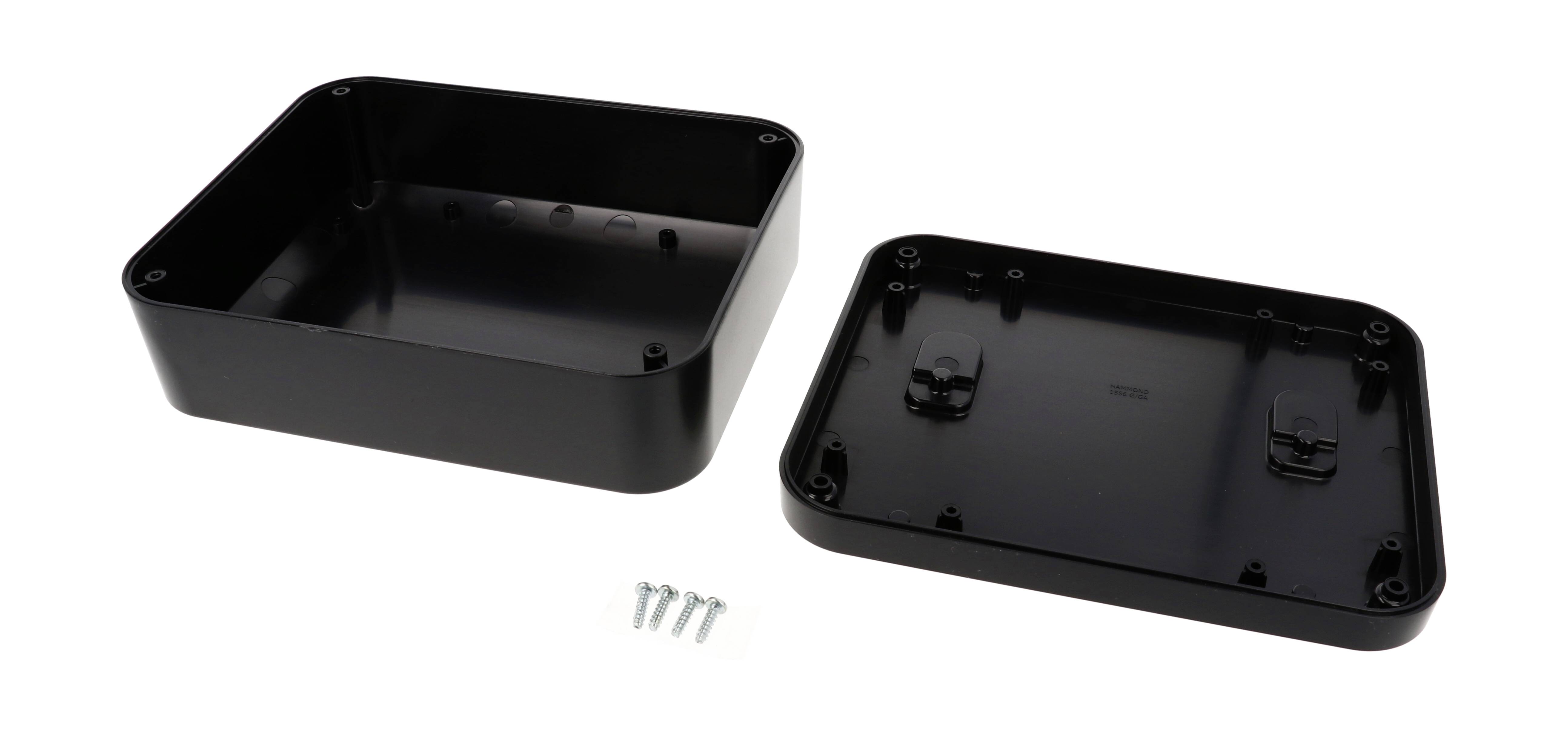 Hammond Electronics 1556GABK Universal-Gehäuse 200 x 160 x 70 ABS Kunststoff flammhemmend Schwarz 1St.