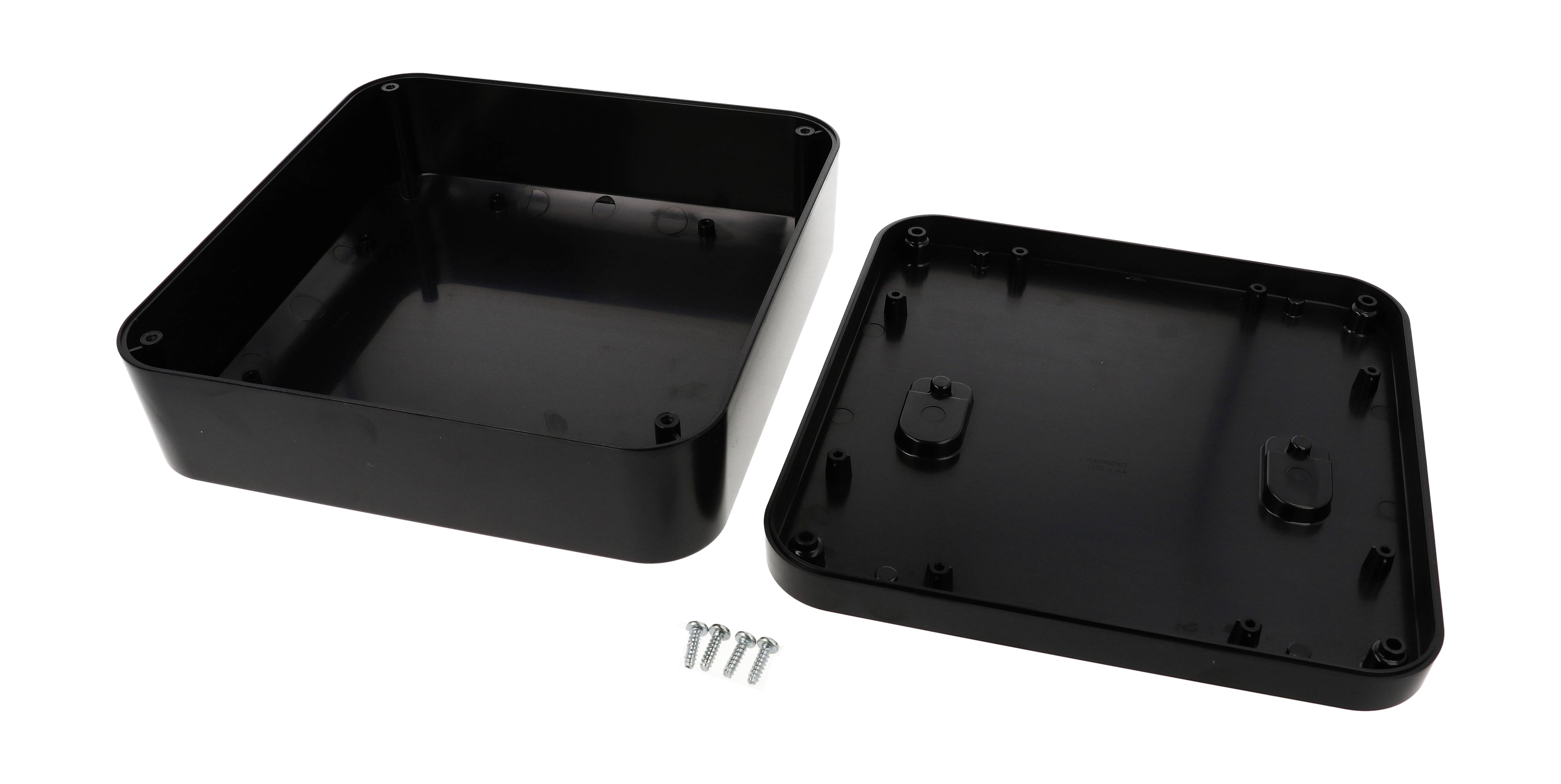 Hammond Electronics 1556HABK Universal-Gehäuse 200 x 200 x 70 ABS Kunststoff flammhemmend Schwarz 1St.