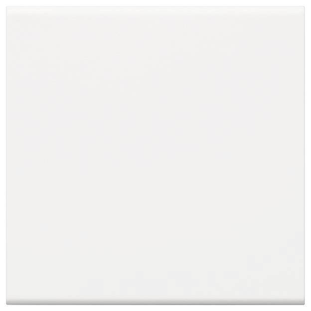 Quadratische weiße Oberfläche, gleichmäßig und glatt; minimalistische Darstellung; könnte eine Wandfliese oder Platte sein.
