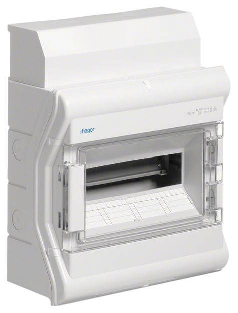 Hager Kleinverteiler Aufputz Anzahl Reihen = 1 Inhalt 1 St.