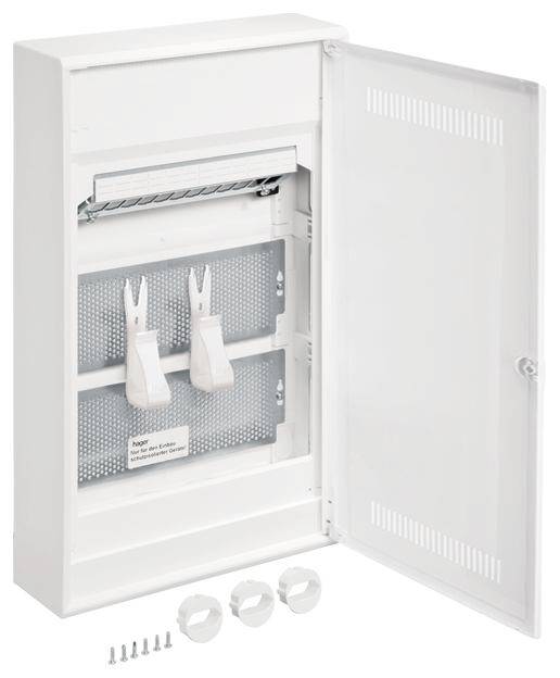 Hager Multimedia-Verteiler Aufputz Anzahl Reihen = 3 Inhalt 1 St.