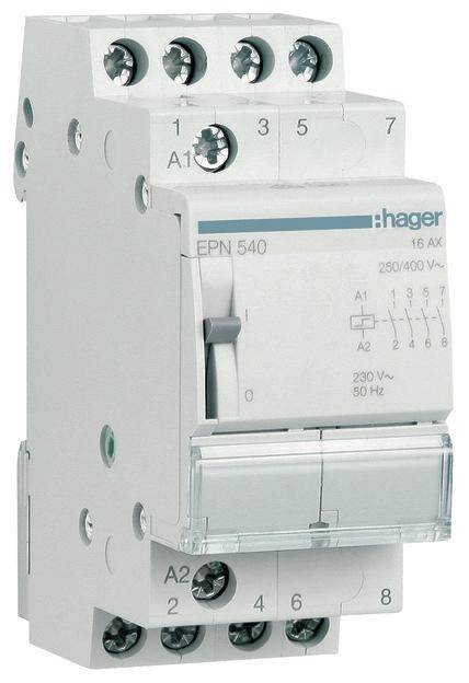 Stromstoß-Schalter Hutschiene Hager 4 Schließer 230 V/AC 16 A 1 St.