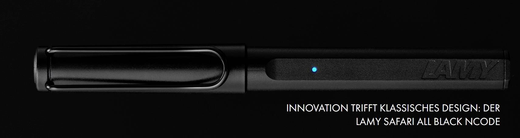 LAMY safari ncode Set Digitaler Stift wiederaufladbar Schwarz