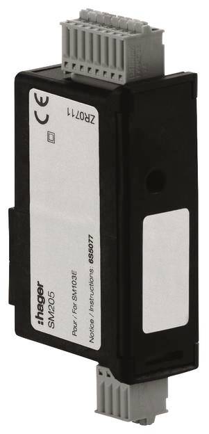 Hager SM205 Modul T°C für SM103E