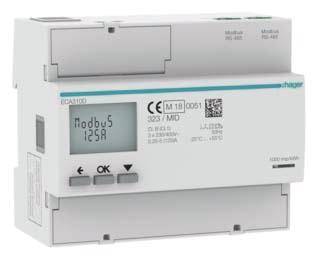 Hager ECA310D Wechsel-, Drehstromzähler 1St.