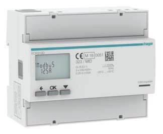 Hager ECR310D Wechsel-, Drehstromzähler 1St.