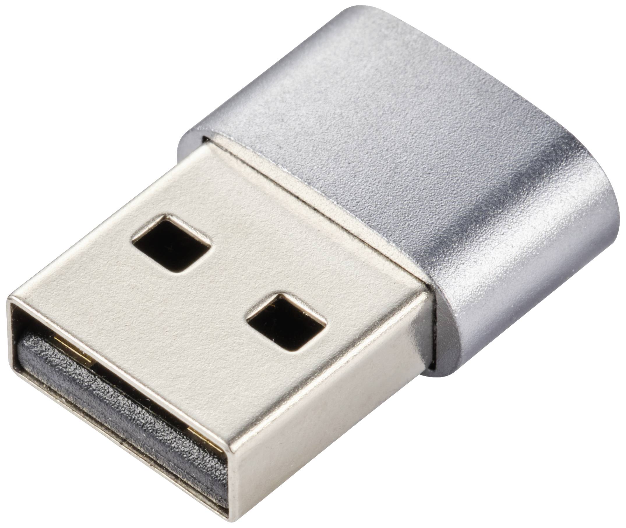 Renkforce USB 2.0 Adapter [1x USB 2.0 Stecker A - 1x USB-C® Buchse] Aluminium-Stecker