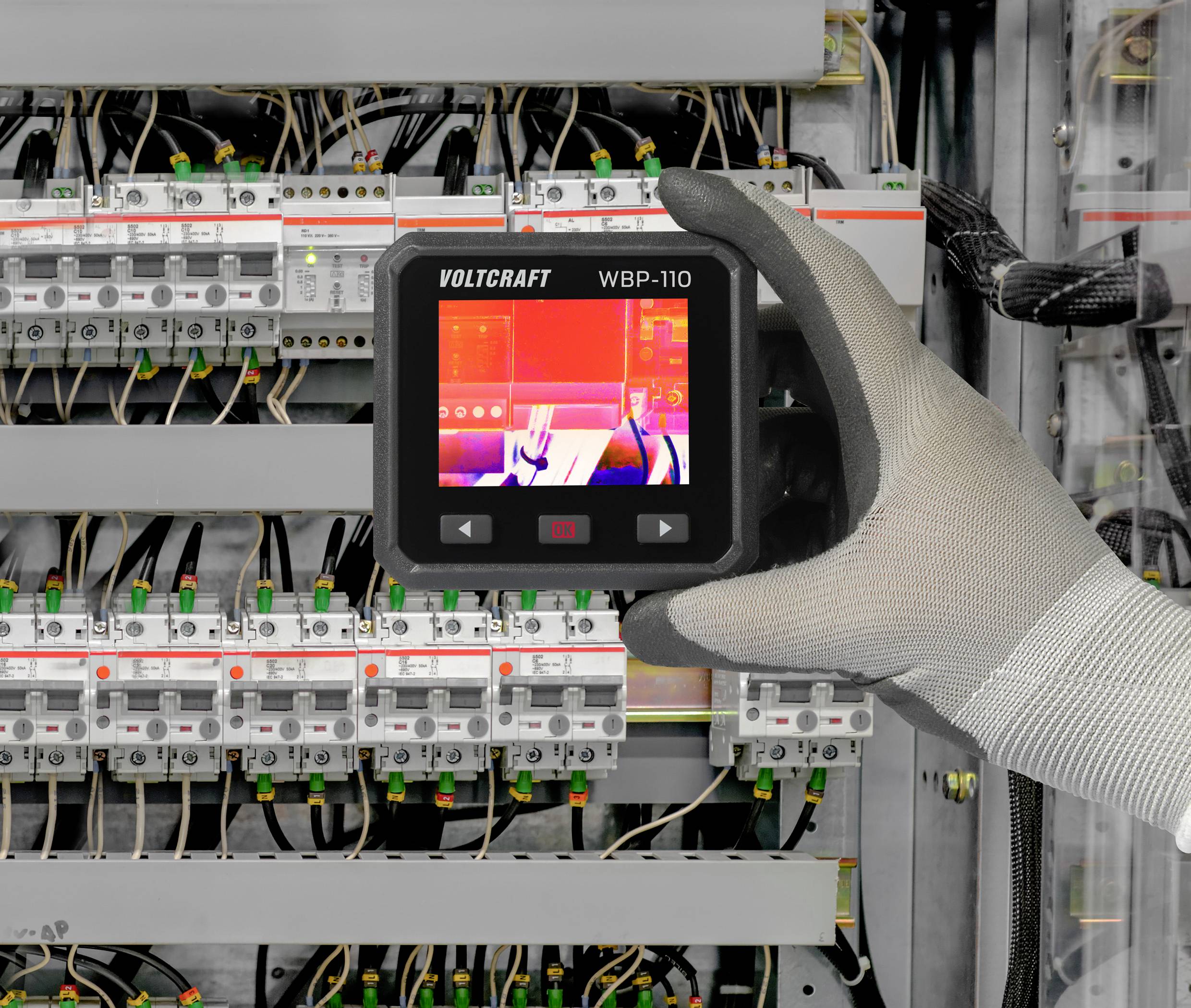 VOLTCRAFT WBP-110 Wärmebildkamera -20 bis 550°C 160 x 120 Pixel 25Hz integrierte Digitalkamera