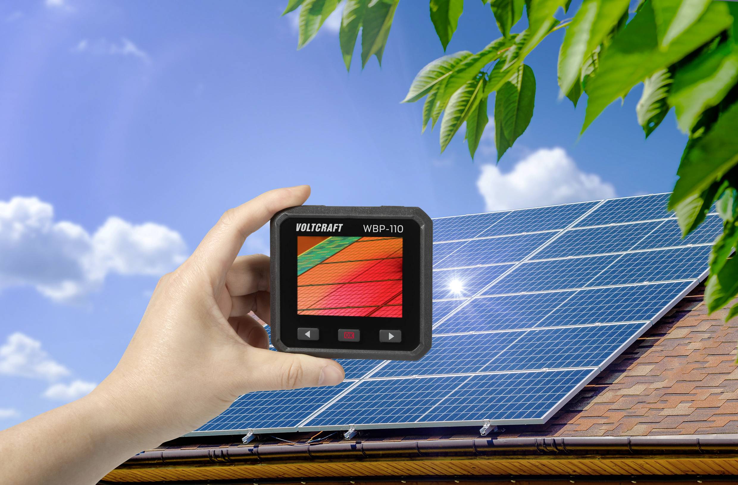 VOLTCRAFT WBP-110 Wärmebildkamera -20 bis 550°C 160 x 120 Pixel 25Hz integrierte Digitalkamera