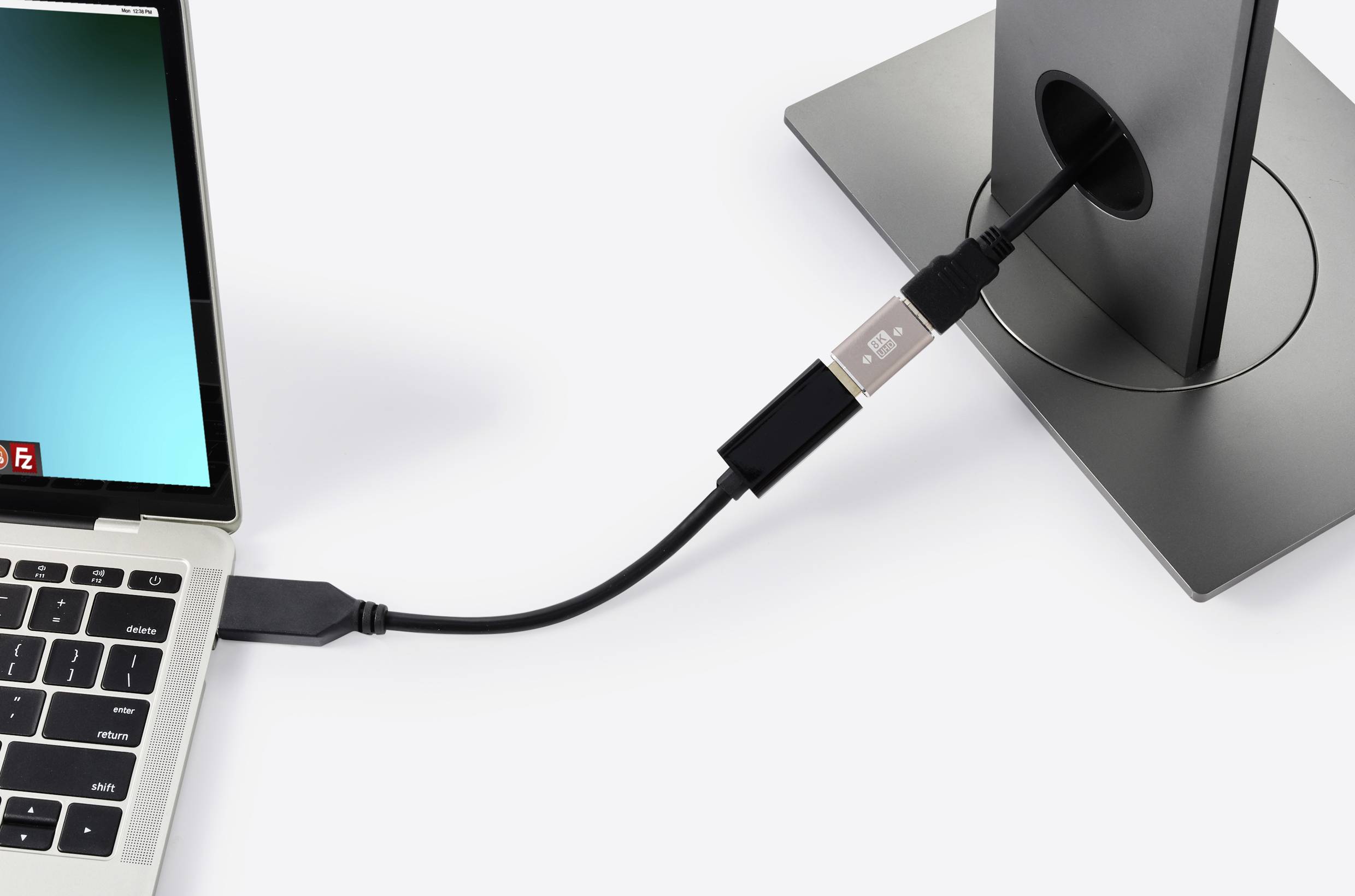 SpeaKa Professional SP-11301992 HDMI Adapter [1x HDMI-Buchse - 1x HDMI-Buchse] Grau UHD 8K @ 60 Hz, UHD 4K @ 120Hz