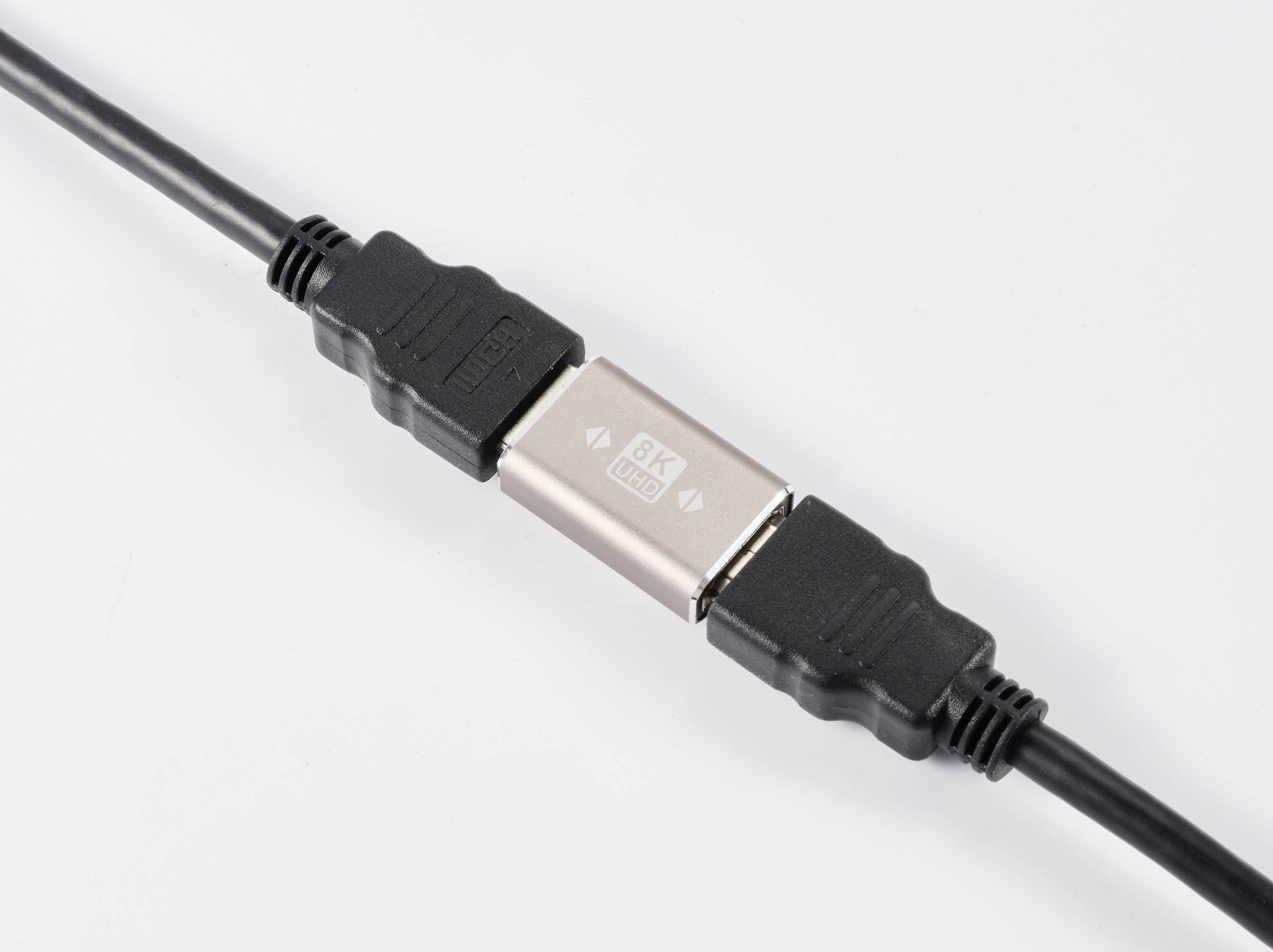 SpeaKa Professional SP-11301992 HDMI Adapter [1x HDMI-Buchse - 1x HDMI-Buchse] Grau UHD 8K @ 60 Hz, UHD 4K @ 120Hz