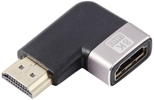 SpeaKa Professional SP-11302004 HDMI Adapter [1x HDMI-Stecker - 1x HDMI-Buchse] Schwarz, Silber UHD