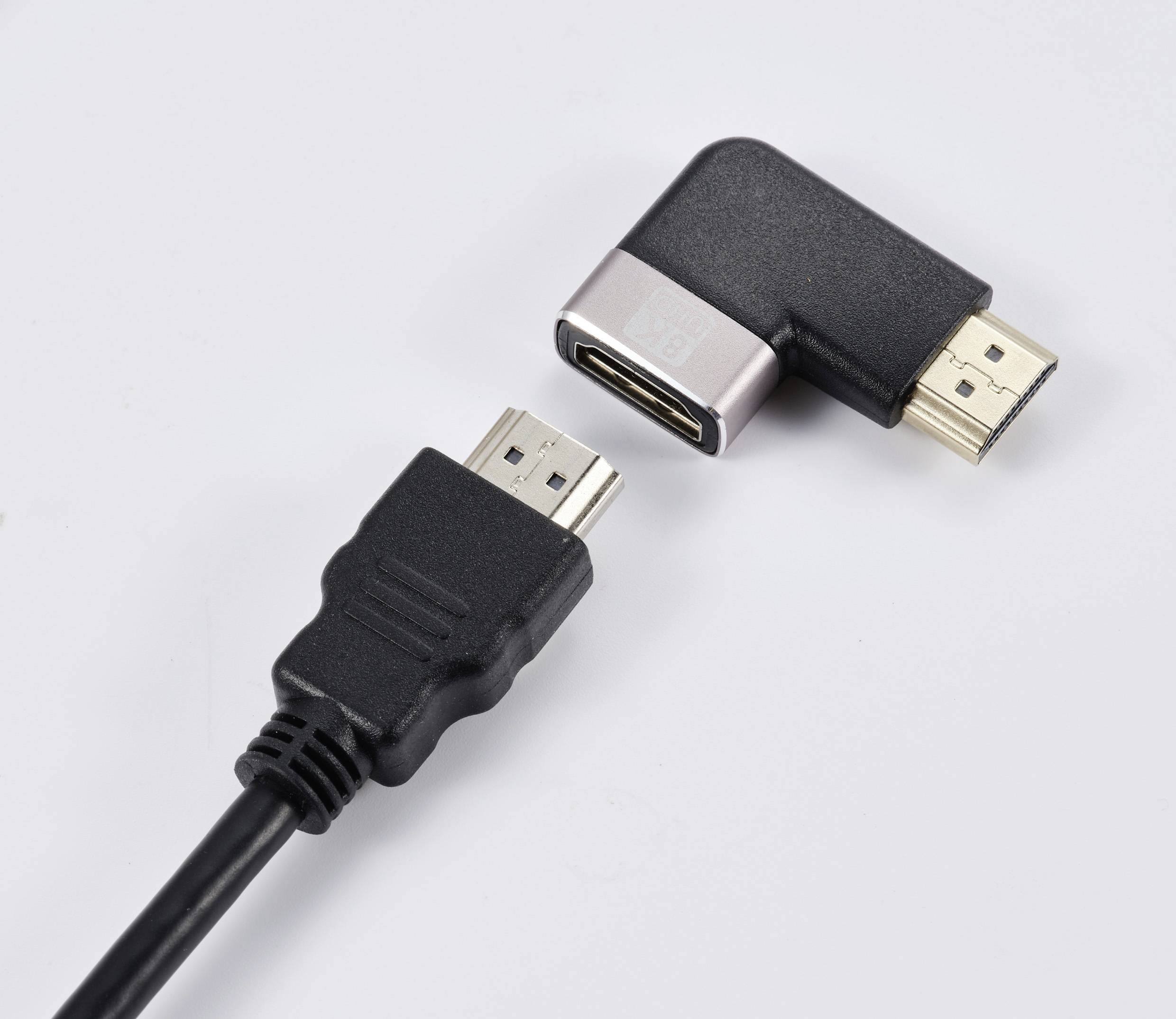 SpeaKa Professional SP-11302008 HDMI Adapter [1x HDMI-Stecker - 1x HDMI-Buchse] Schwarz, Silber UHD 8K @ 60 Hz, UHD 4K @ 120H
