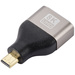 SpeaKa Professional SP-11302016 HDMI Adapter [1x HDMI-Stecker D Micro - 1x HDMI-Buchse] Schwarz, Si