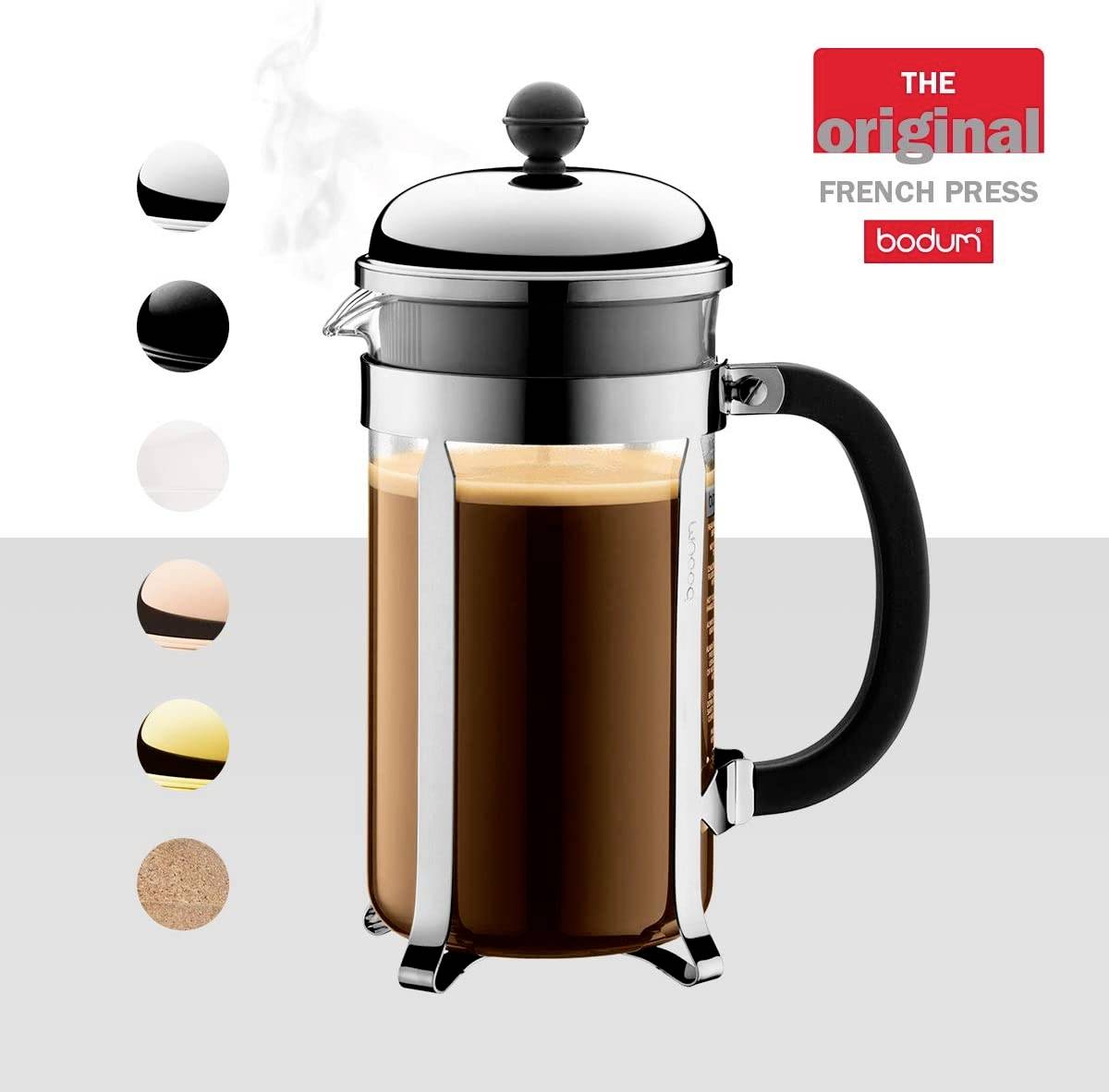 Bodum chambord Kaffeebereiter Chrom Fassungsvermögen Tassen=8