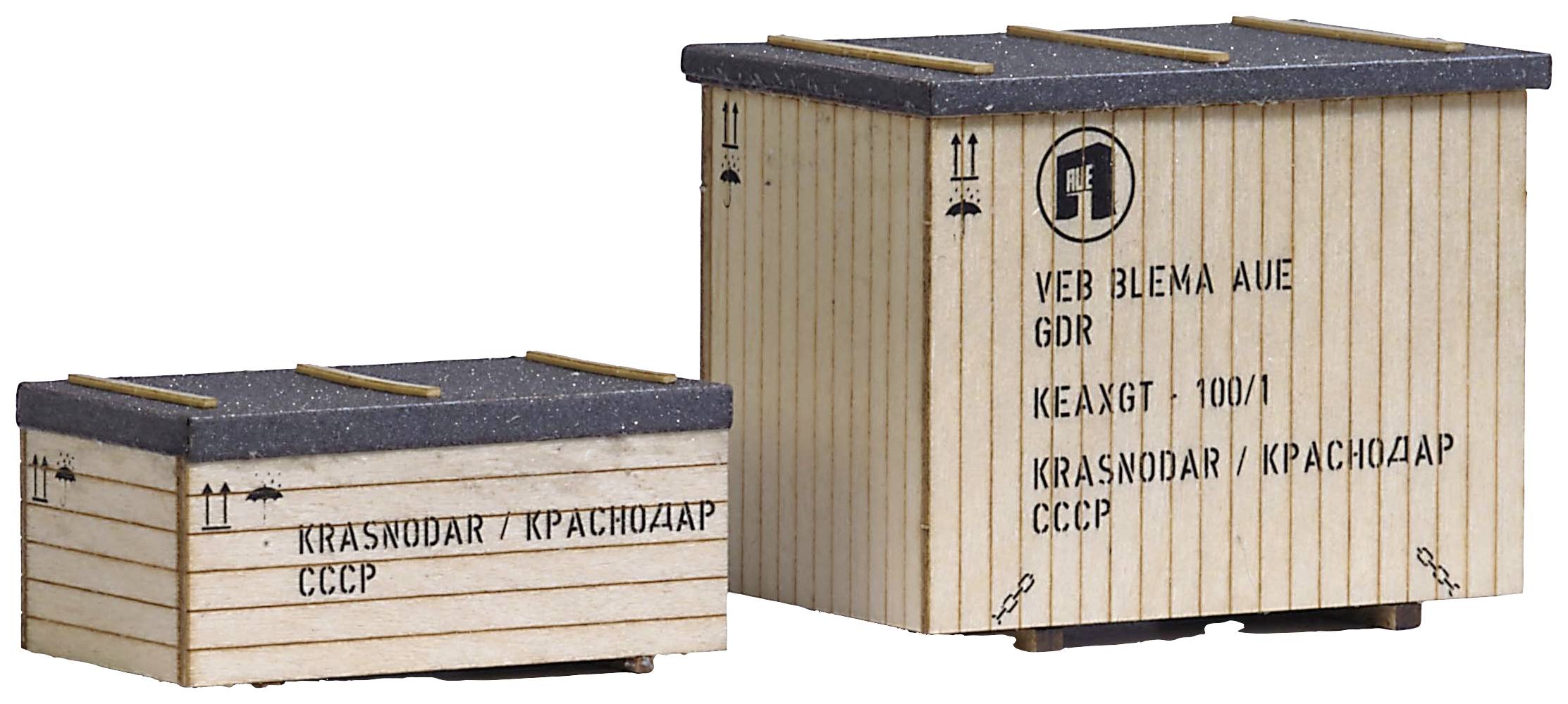 Busch 1840 H0 Maschinenkisten Ost, 2er Bausatz