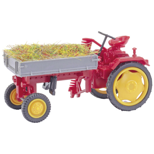 Mehlhose 210005002 H0 Landwirtschafts Modell Traktor RS 09 mit Pritsche Heuladung
