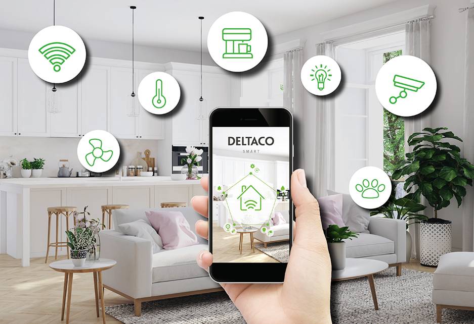 Deltaco - a nordic brand SH-IPC09 WLAN IP Überwachungskamera 1920 x 1080 Pixel