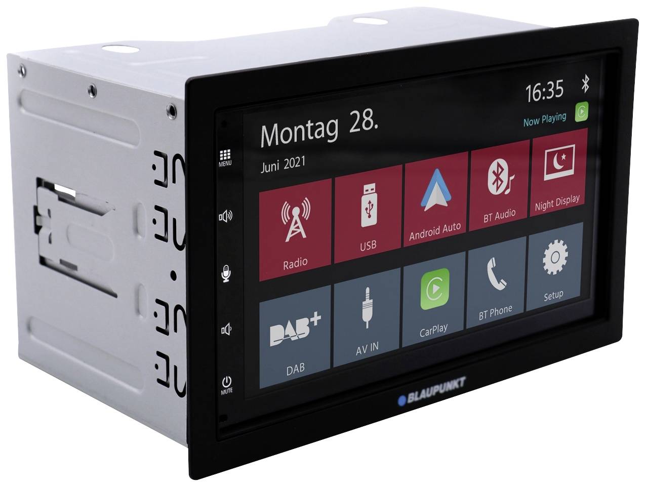 Blaupunkt Mannheim 600 DAB Doppel-DIN Moniceiver Android Auto™, Anschluss für Lenkradfernbedienung, Anschluss für Rückfahrkamera