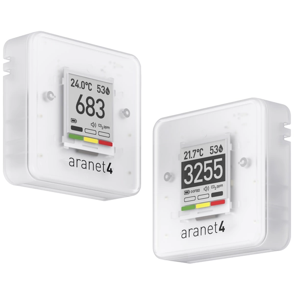 Aranet CO2 Messgerät 0, 0, 0, 600 - 9999, 50, 85, 1100 ppm, °C, %, hPa mit Temperaturmessfunktion Aranet CO2 Messgerät 0, 0, 0, 600 - 9999, 50, 85, 1100 ppm, °C, %, hPa mit Temperaturmessfunktion