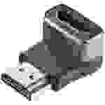 SpeaKa Professional SP-11306836 HDMI Adaptateur [1x HDMI mâle - 1x HDMI femelle] noir, argent UHD 8K @ 60 Hz, UHD 4K @ 120 Hz
