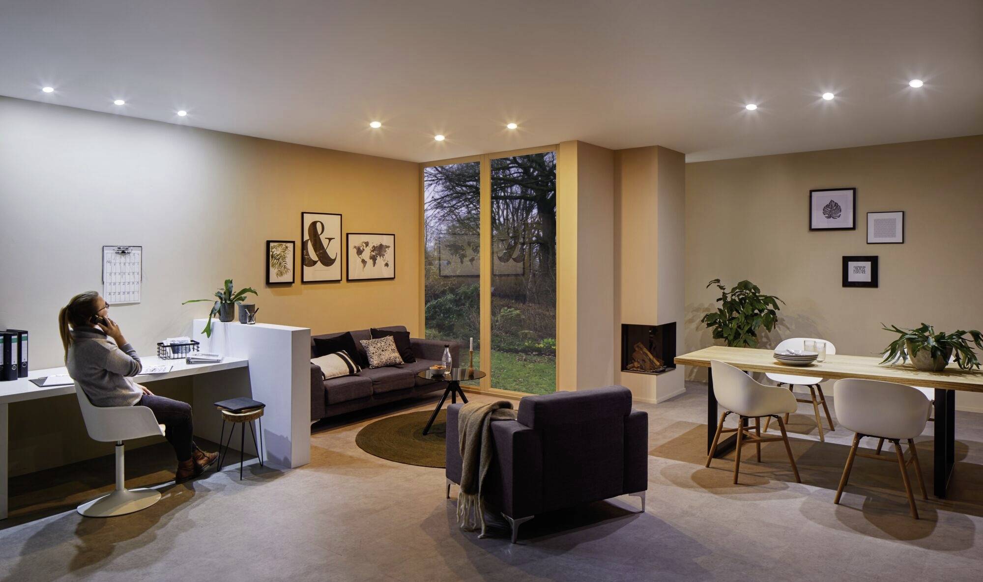 Paulmann 5180smik Gateway + EBL Nova TunW Home Paket Smart Home System 18W Warmweiß