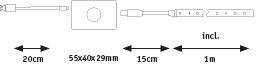 Paulmann 78900 LED-Streifen-Set 5V 1m Warmweiß 1 Set