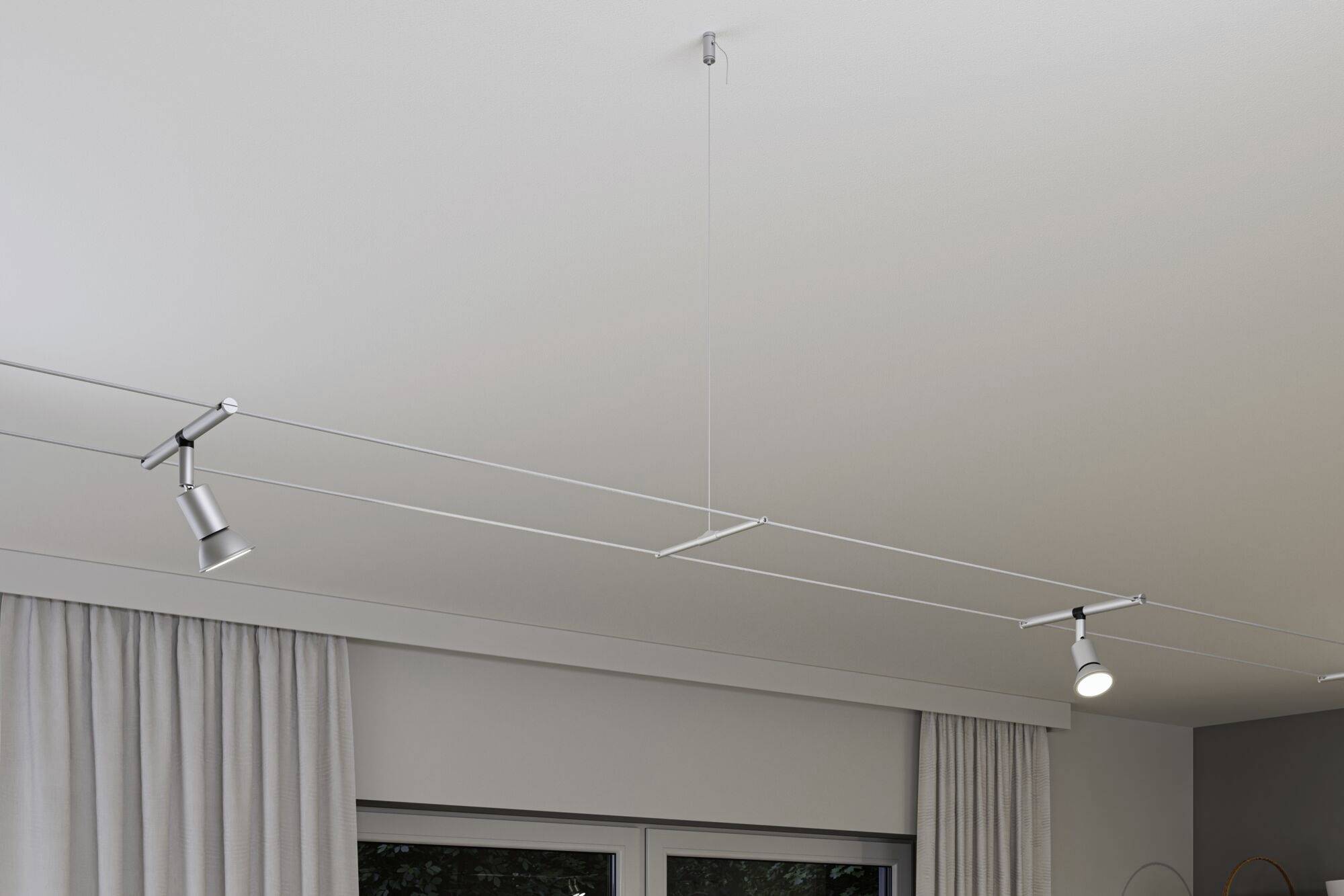 Paulmann Wire Corduo Suspension 94597 Niedervolt-Seilsystem-Komponente Seilabhängung Chrom (matt)