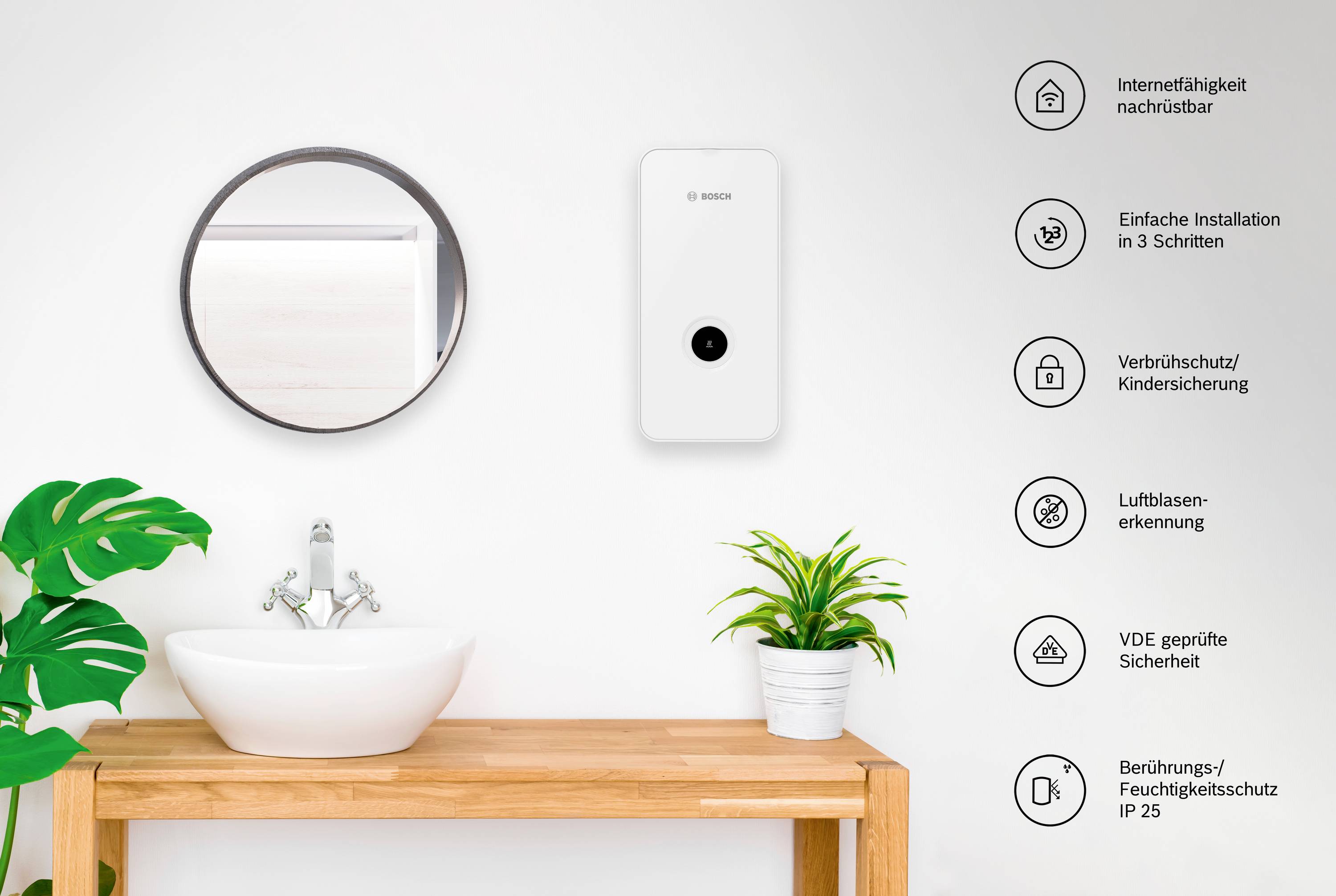 Bosch Home Comfort 7736506768 Tronic Line 15/18/21kW Durchlauferhitzer A (A+ - F) elektronisch 15 kW, 18 kW, 21kW