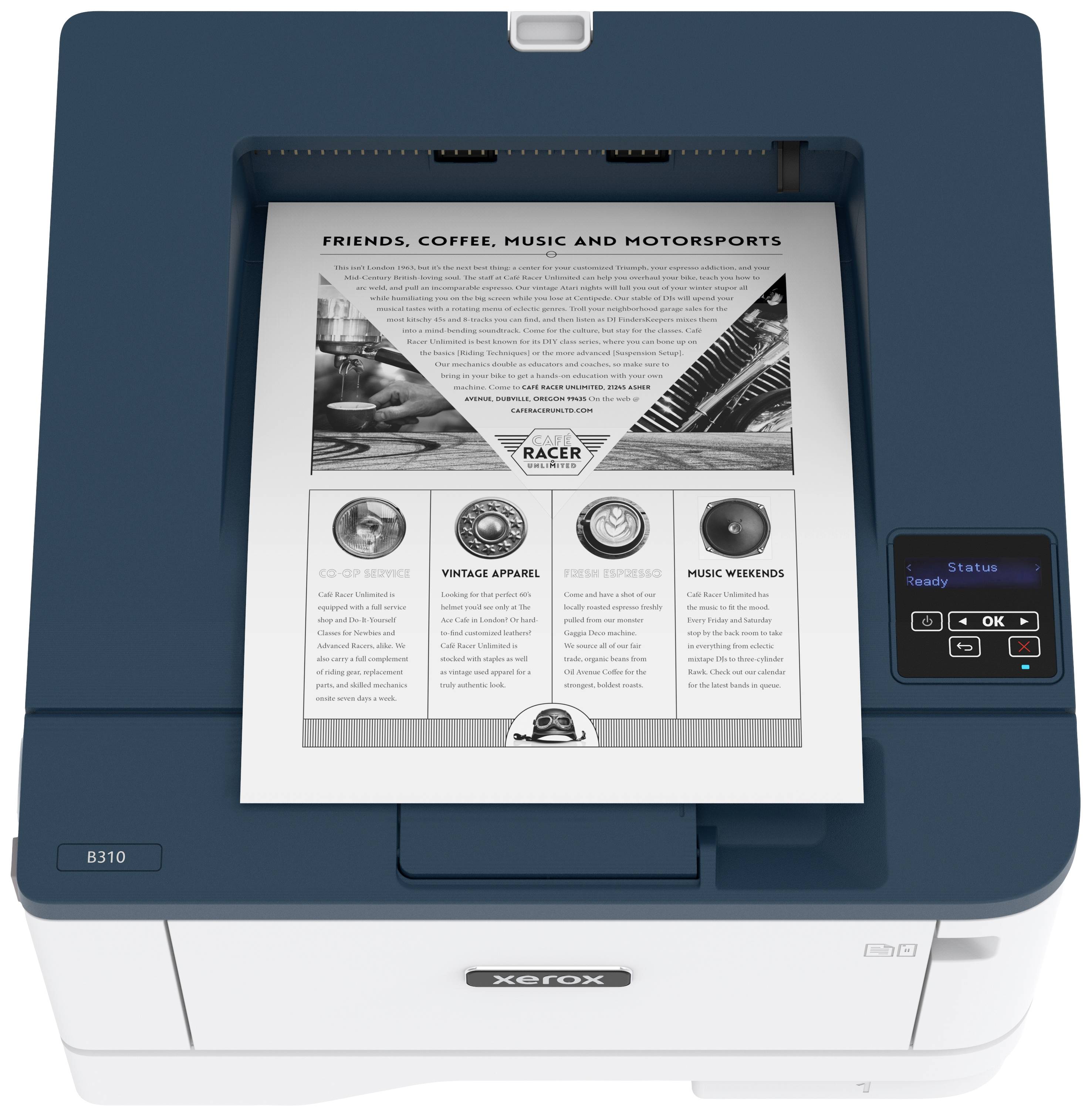 Xerox B310 MONO PRINTER Drucker Laser Schwarz-Weiß A4 40 S./min 2400 x 2400 Pixel Duplex, LAN, WLAN