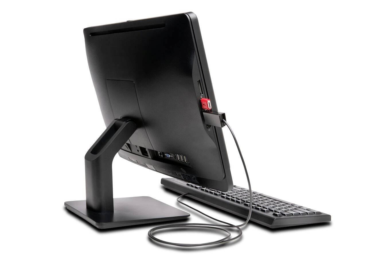 Kensington USB-A Port Schloss USB Lock W Cable Guard Square Schwarz K67915WW