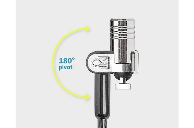 Kensington Laptop Schloss Schlüsselschloss Anschluss für zwei Notebooks, superstarker T-Bar-Schließkopf zum Schutz gegen