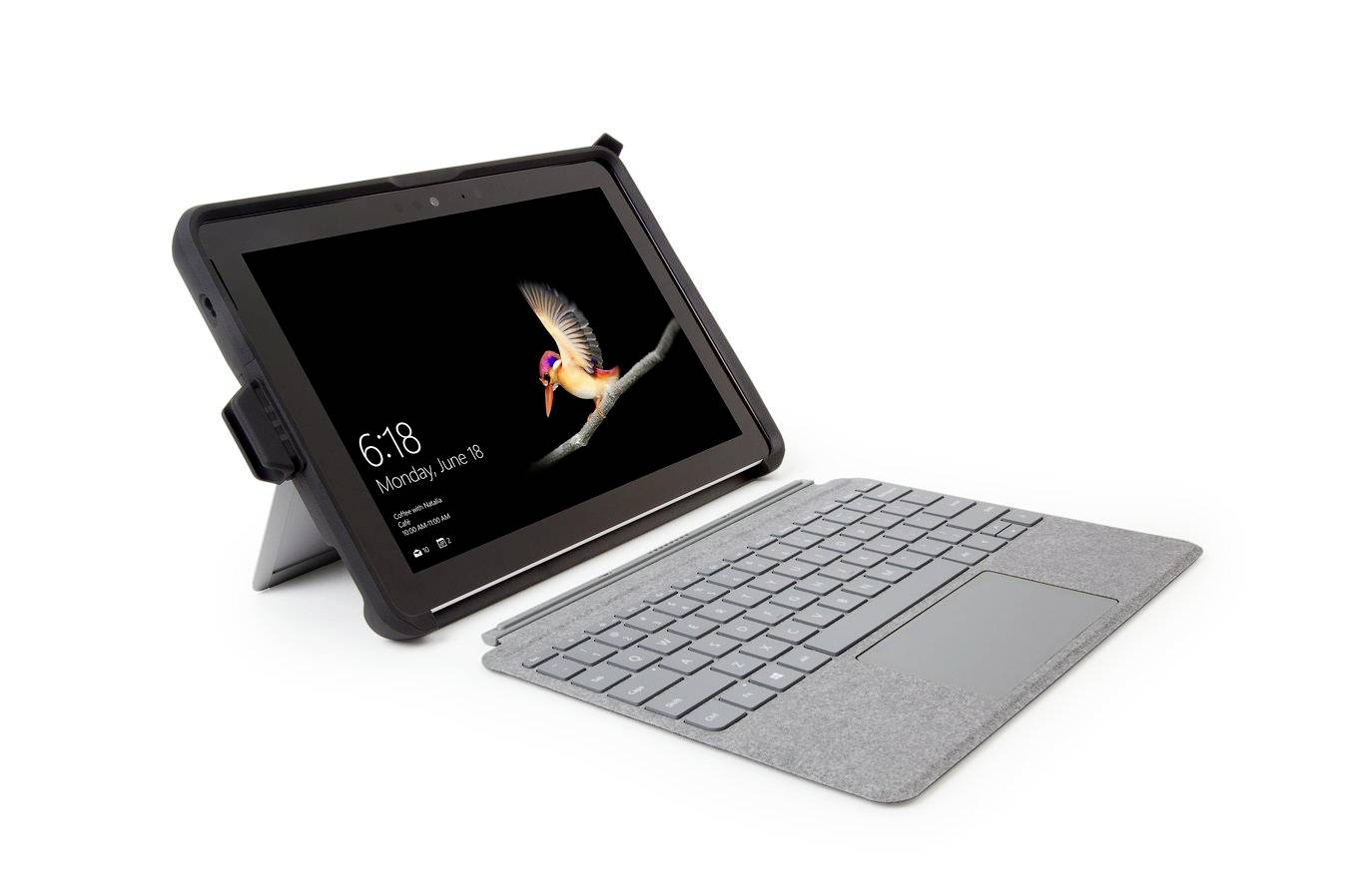 Kensington BlackBelt Tablet-Cover Microsoft Surface Go, Surface Go 2, Surface Go 3 25,4cm (10") Back Cover Schwarz, Silber