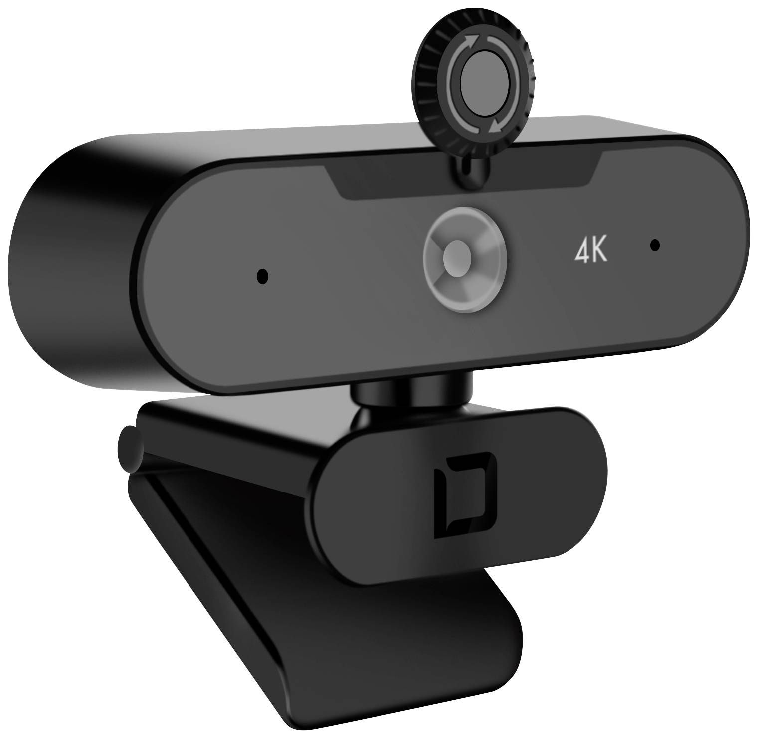 Dicota Webcam PRO Plus 4K 4K-Webcam 3840 x 2160 Pixel Klemm-Halterung, Integrierte Abdeckblende