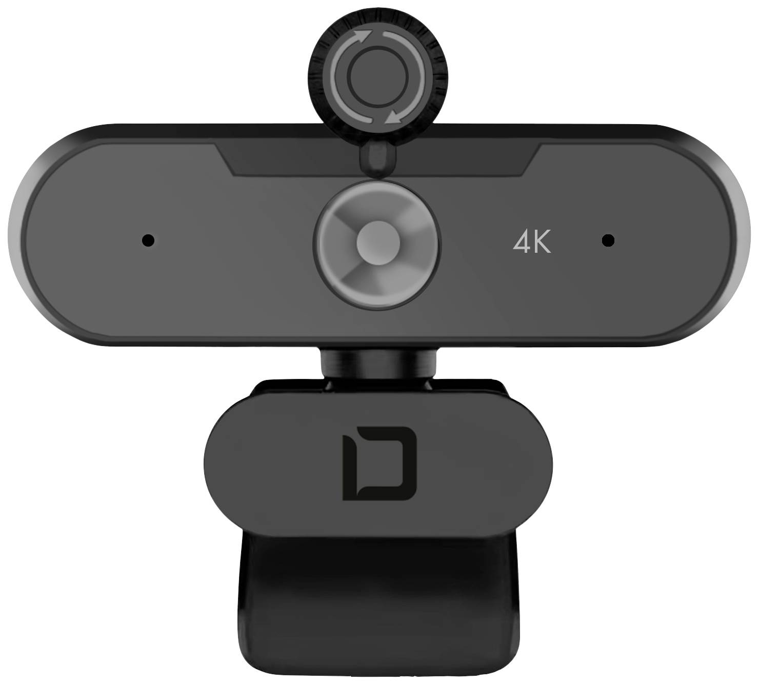 Dicota Webcam PRO Plus 4K 4K-Webcam 3840 x 2160 Pixel Klemm-Halterung, Integrierte Abdeckblende