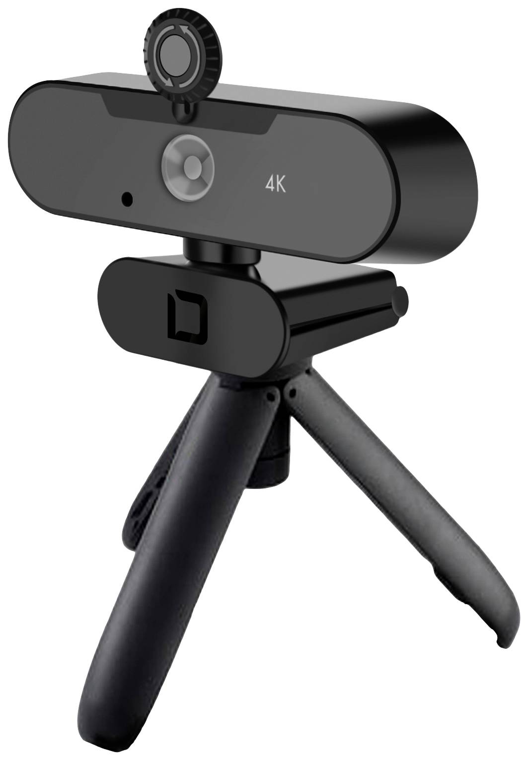 Dicota Webcam PRO Plus 4K 4K-Webcam 3840 x 2160 Pixel Klemm-Halterung, Integrierte Abdeckblende
