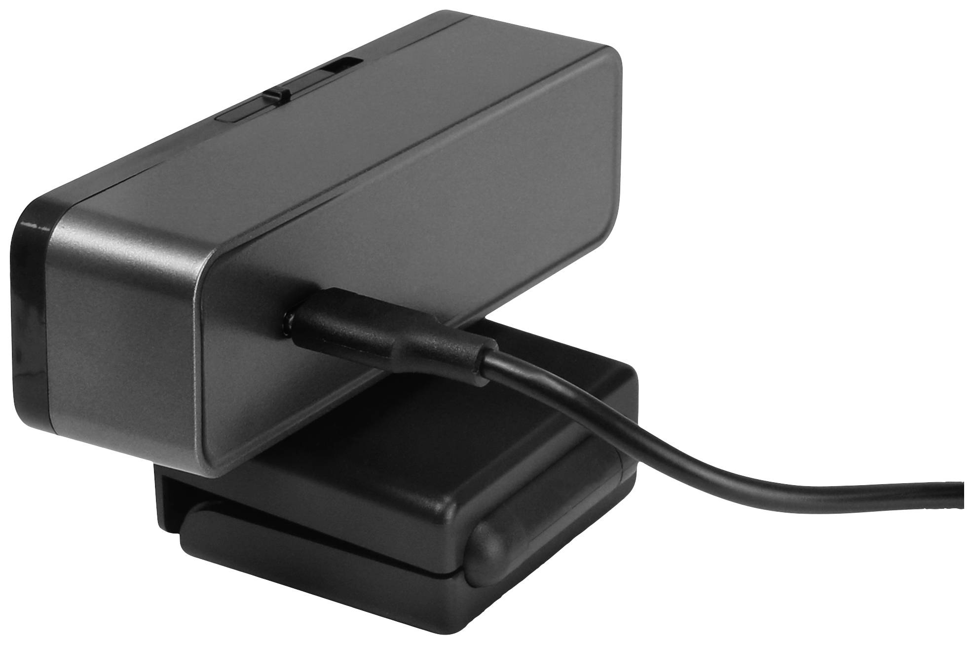 Dicota Webcam PRO Face Recognition Full HD-Webcam Klemm-Halterung, Integrierte Abdeckblende