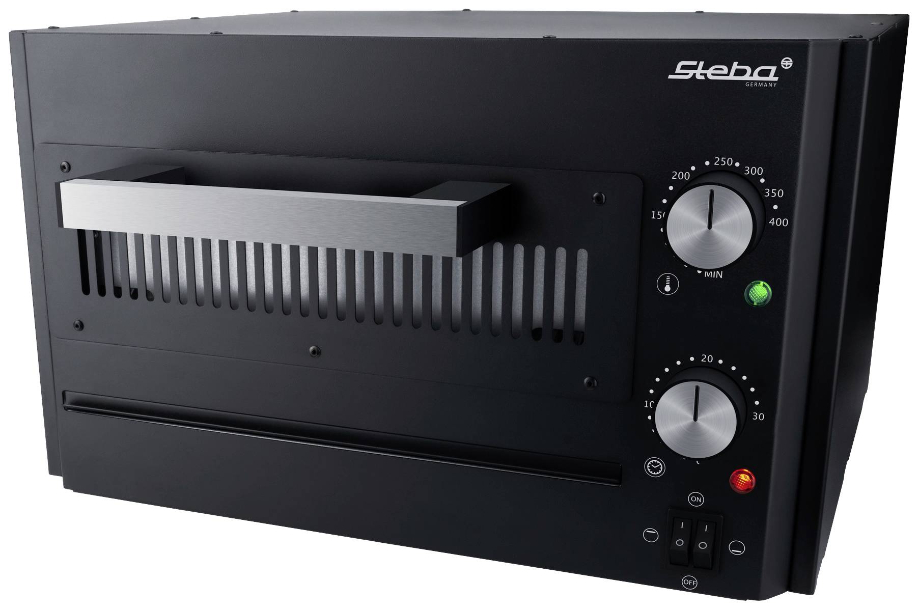 Steba PB 1800 Pizzabäcker Überhitzungsschutz, Timerfunktion, stufenloser Temperaturregler, Kontrollleuchte, Cool-Touch-Gehäuse