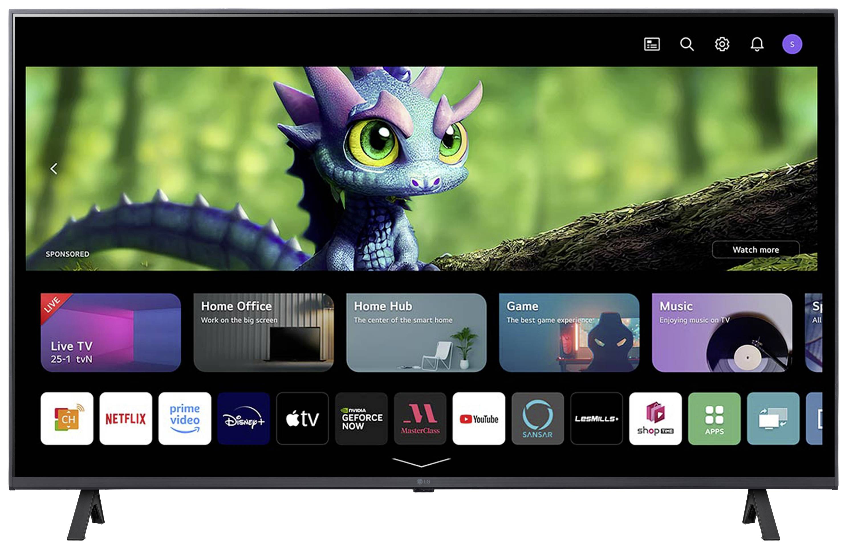 LG Electronics 43UR78006LK.AEUD LCD-TV 109cm 43 Zoll EEK G (A - G) CI+, DVB-C, DVB-S2, DVB-T2, WLAN, UHD, Smart TV Schwarz