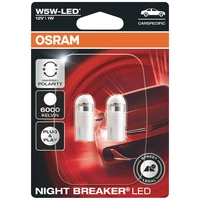 OSRAM 2825DWNBC-02B LED Leuchtmittel Night Breaker® LED W5W 1 W 12 V OSRAM 2825DWNBC-02B LED Leuchtmittel Night Breaker® LED W5W 1 W 12 V