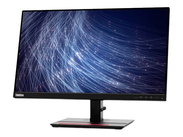 Ein Computerbildschirm zeigt ein abstraktes Bild mit blauen und weißen Lichtlinien auf schwarzem Hintergrund.