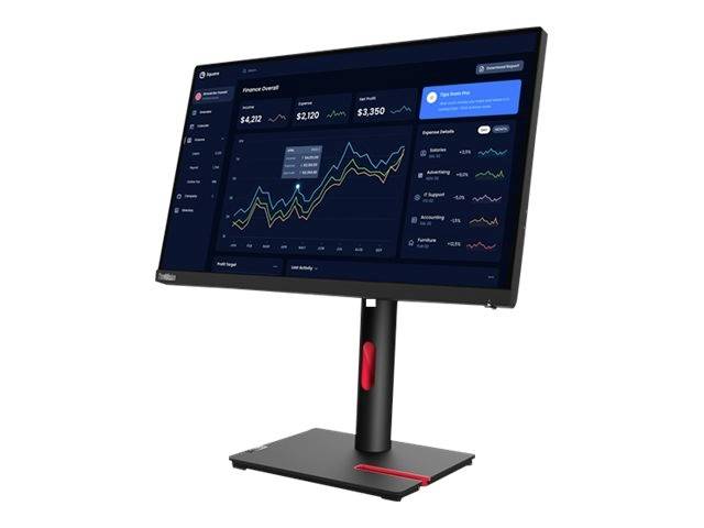 Lenovo ThinkVision T22i-30 LED-Monitor EEK C (A - G) 54.6 cm (21.5 Zoll) 1920 x 1080 Pixel 16:9 4 ms DisplayPort, HDMI®, Audio-Line-out, USB-A (USB