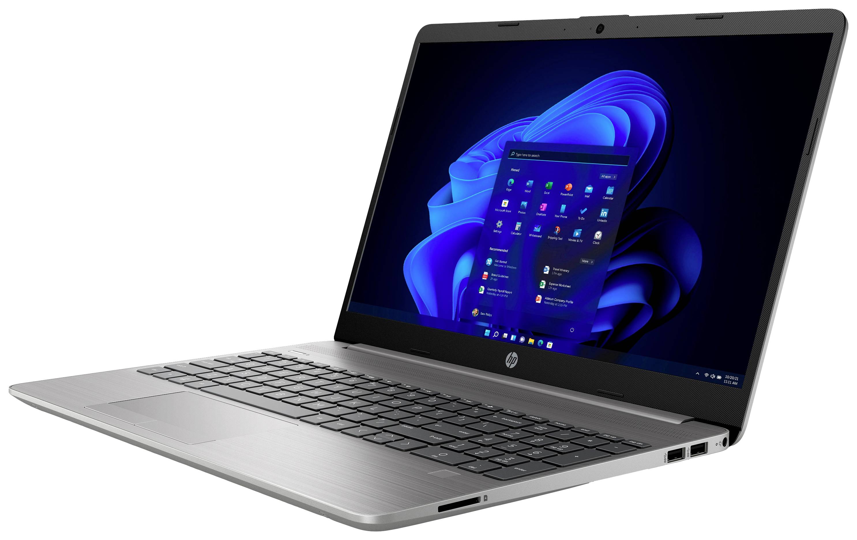 HP Notebook 255 G9 39.6 cm (15.6 Zoll) Full HD AMD Ryzen 5 5625U 16 GB RAM 512 GB SSD Deutsch, QWERTZ Silber 7N0S9ES#ABD