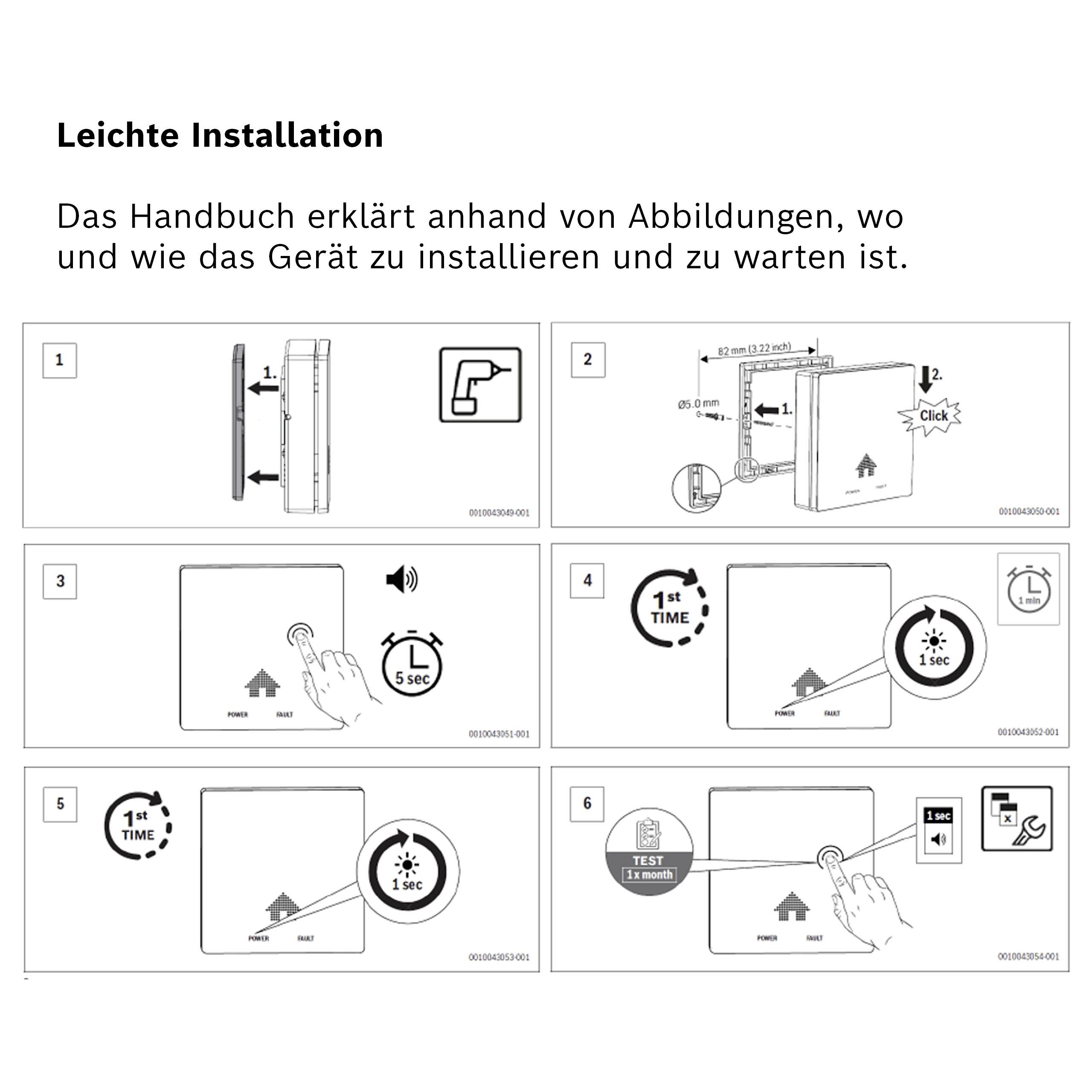 Bosch Home Comfort D-CO Kohlenmonoxid-Melder batteriebetrieben detektiert Kohlenmonoxid