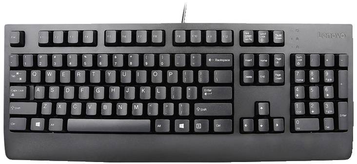 Lenovo Preferred Pro II USB Tastatur Italienisch, QWERTY Schwarz