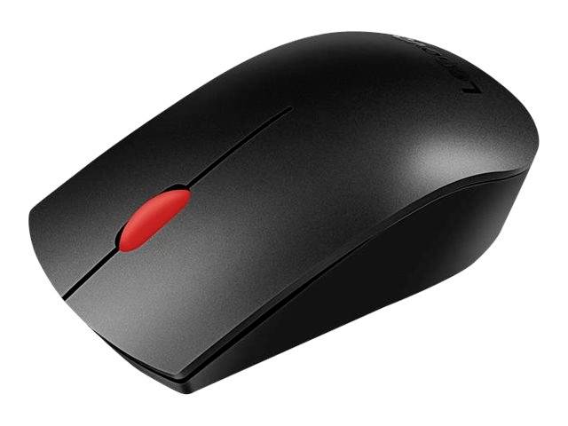 Lenovo Essential Wireless Combo Funk Tastatur, Maus-Set Multimediatasten, Spritzwassergeschützt US-Englisch, QWERTY Schwarz