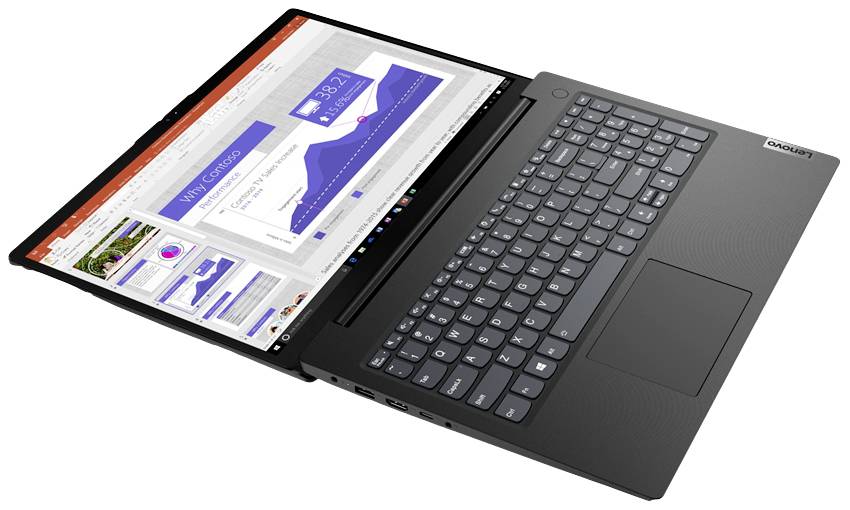 Lenovo Notebook V15 G2 IJL 82QY 39.6 cm (15.6 Zoll) Full HD Intel® Celeron® N5100 8 GB RAM 256 GB SSD Deutsch, QWERTZ Schwarz 82QY003UGE
