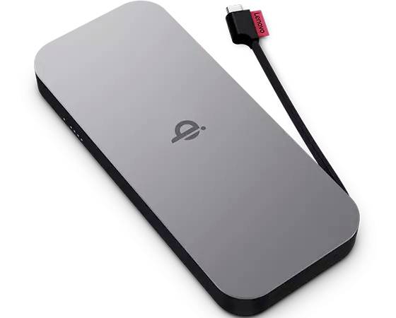 Lenovo GO - USB-C Powerbank 10000 mAh Qi Wireless Charging LiPo USB-C® Schwarz